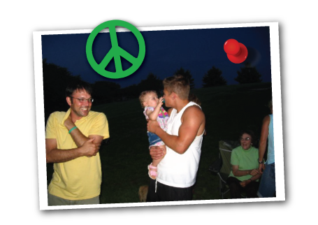 Jake with child